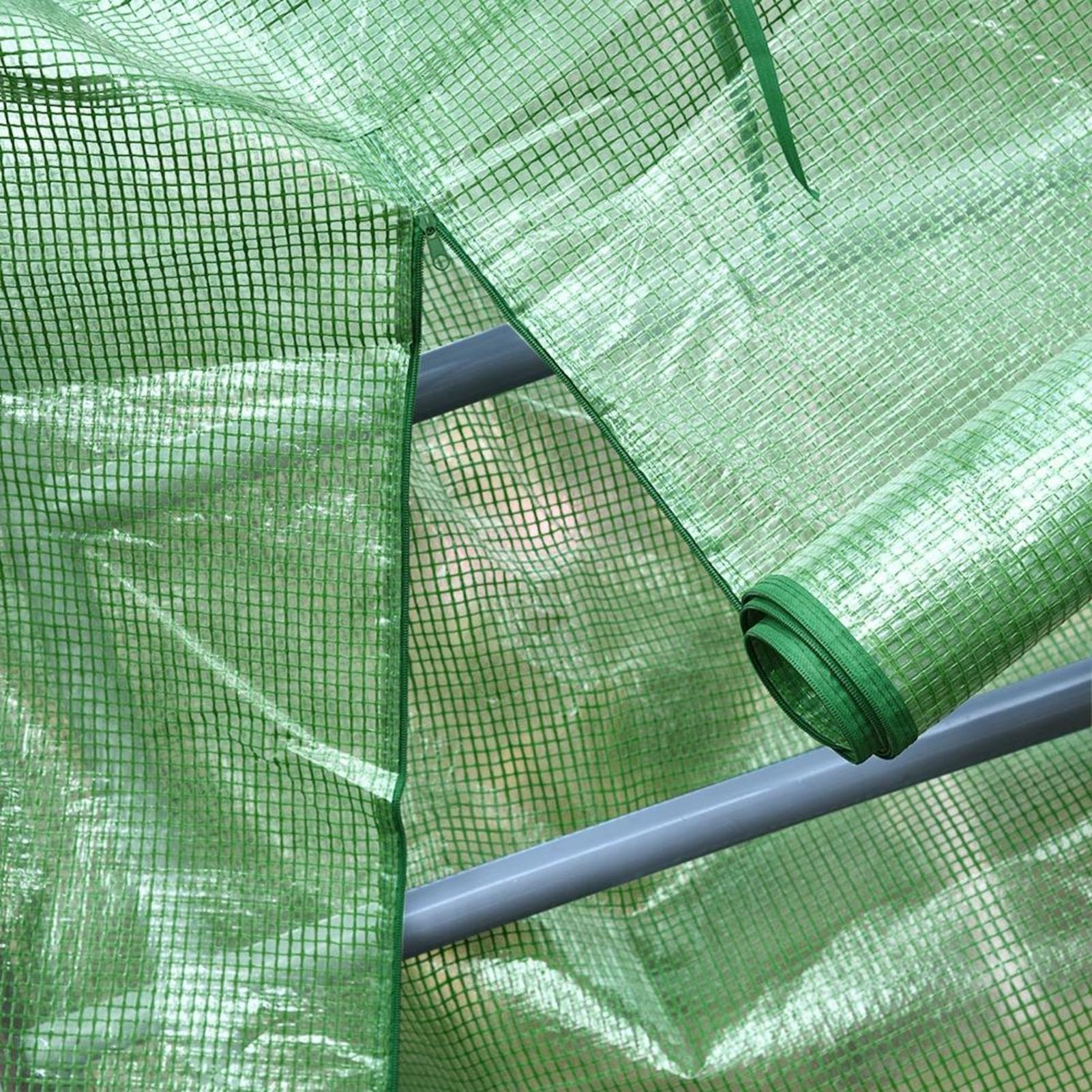 serra da giardino a 4 livelli, copertura portatile per serra da giardino | 4 ripiani, per coltivare le proprie piante, copertura di ricambio rinforzata (senza supporto in ferro)