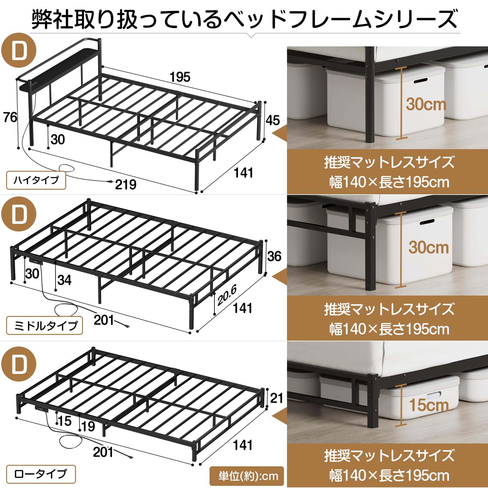 Holdm ダブルベッドフレームパイプベッド だぶるべっどふれーむ スチール製 Amazon｜Holdm ダブルベッドフレーム【LEDライト付きコンセント