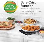 Hamilton Beach Sure-Crisp Air Fryer Toaster Oven Combo, Fits 9” Pizza, 4 Slice Capacity, Powerful Circulation, Auto Shutoff, Stainless Steel (31403)