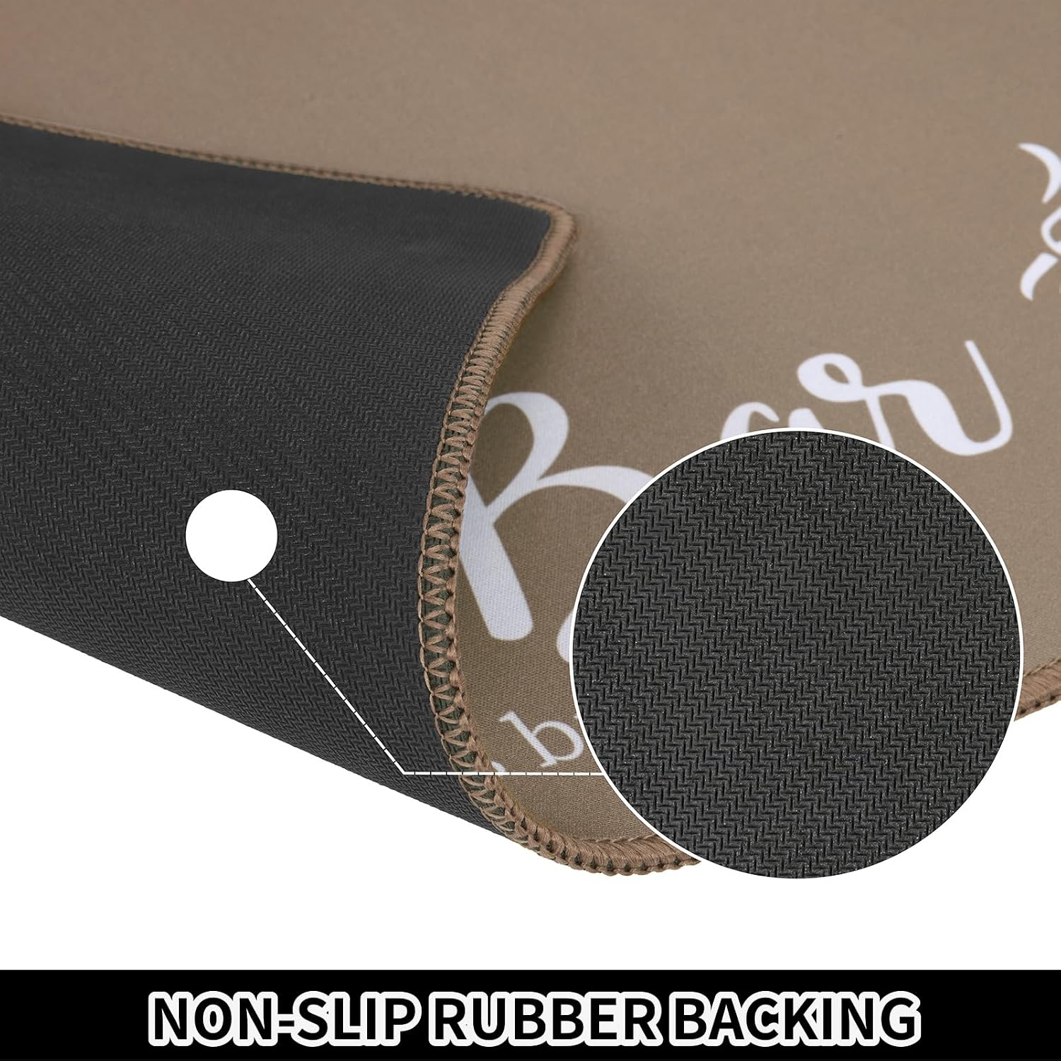 SHACOS Coffee Mat 2 Pack 12x19 Inch Absorbent Non-Slip Rubber Backing image 4