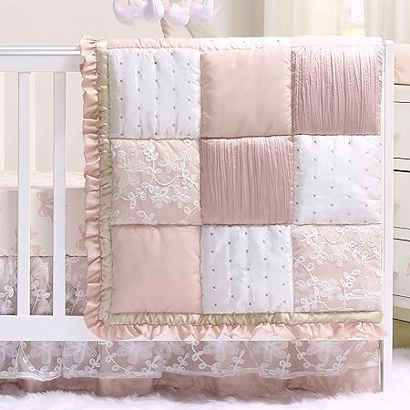 dusty rose crib bedding