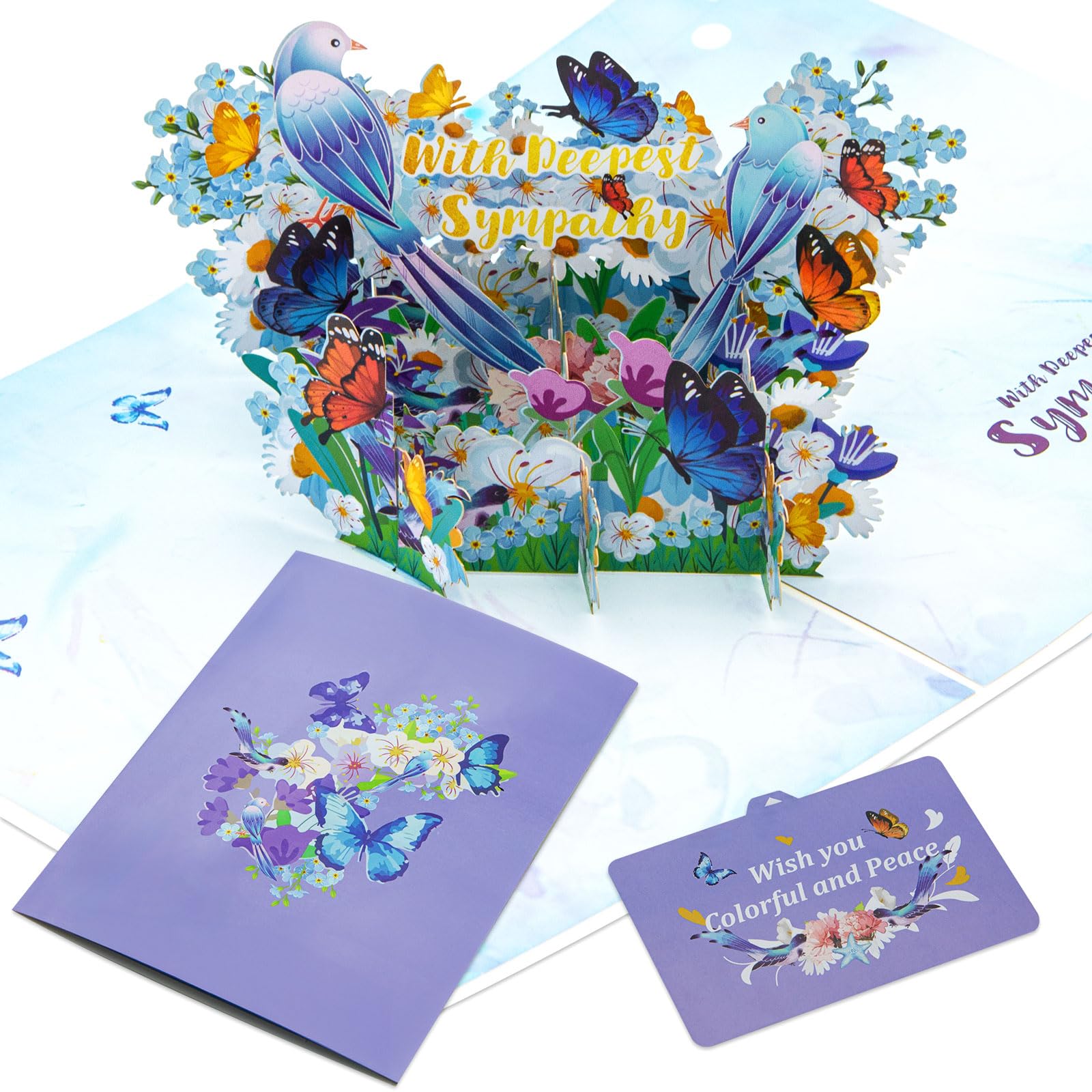 Amazon.com : 3D Pop Up Sympathy Cards, With Deepest Sympathy