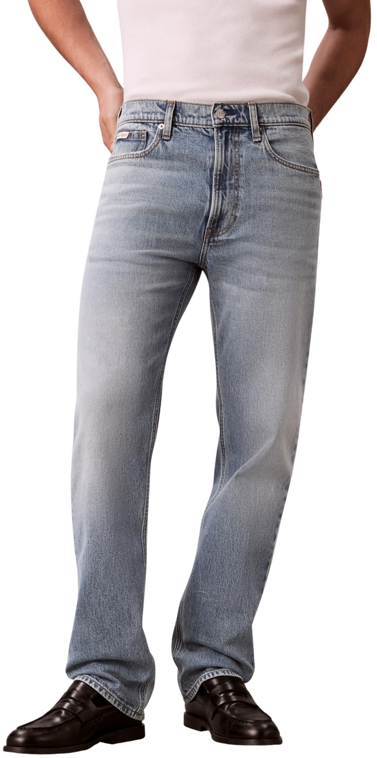 Calvin Klein Men's STNDRD STRGHT Shiloh Jean LV04RE703G Jeans, Blue (Shiloh), 32W / 30L