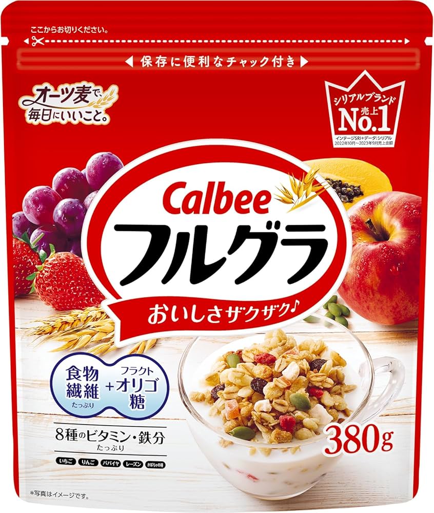 カルビー - カルビー　フルグラ　8袋 Amazon.co.jp: [フルグラ]カルビー フルグラ 380g×8袋 食物繊維