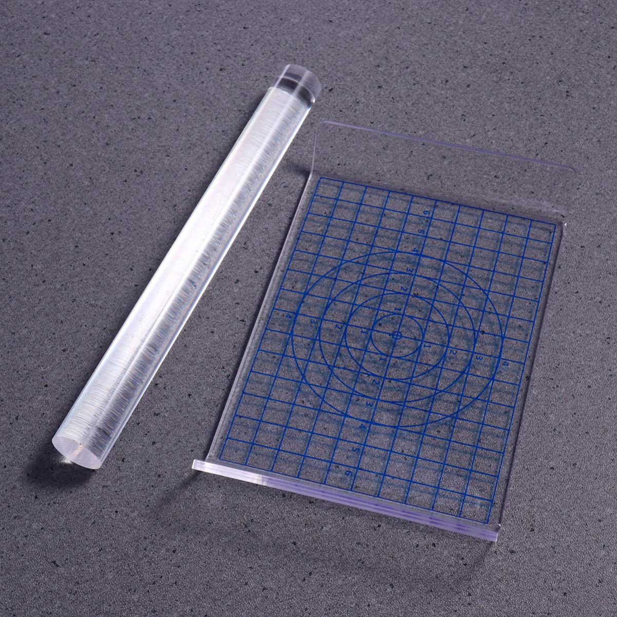 Artibetter 2pcs Clay Tool Set Includes Acrylic Roller Pin Acrylic Sheet Board with Grid Polymer Clay Shaping Tool for Pottery Clay DIY Making and Crafts (17x11cm) - Image 3