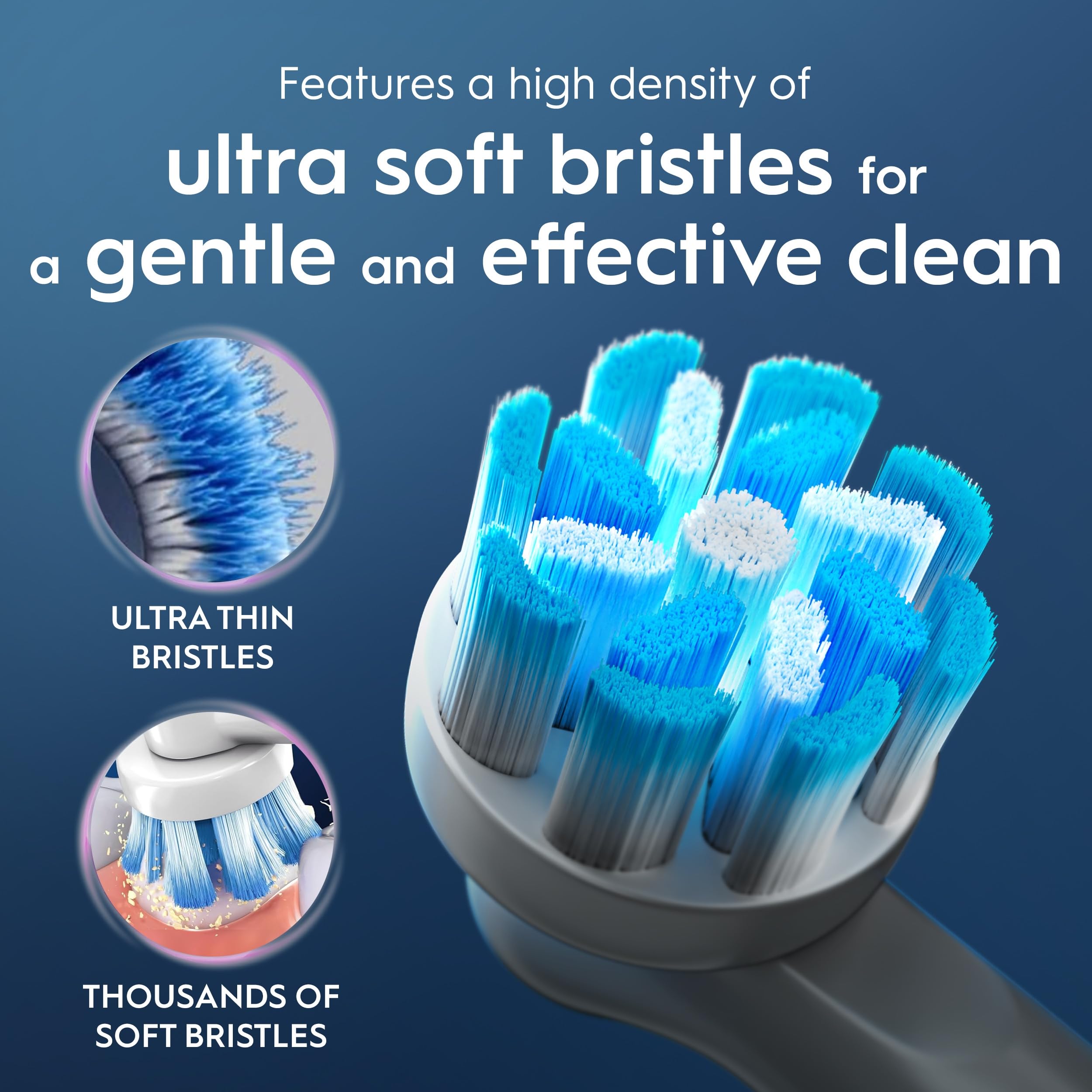 Oral-B Gum Care - Set di 3 testine di ricambio per spazzolino elettrico