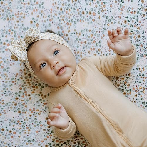 Miniatura 7 de Little Unicorn Funda para cambiador de pétalos de rosa, 100% muselina de algodón, súper suave, cambio de pañales para bebé, lavable a máquina, 16 x