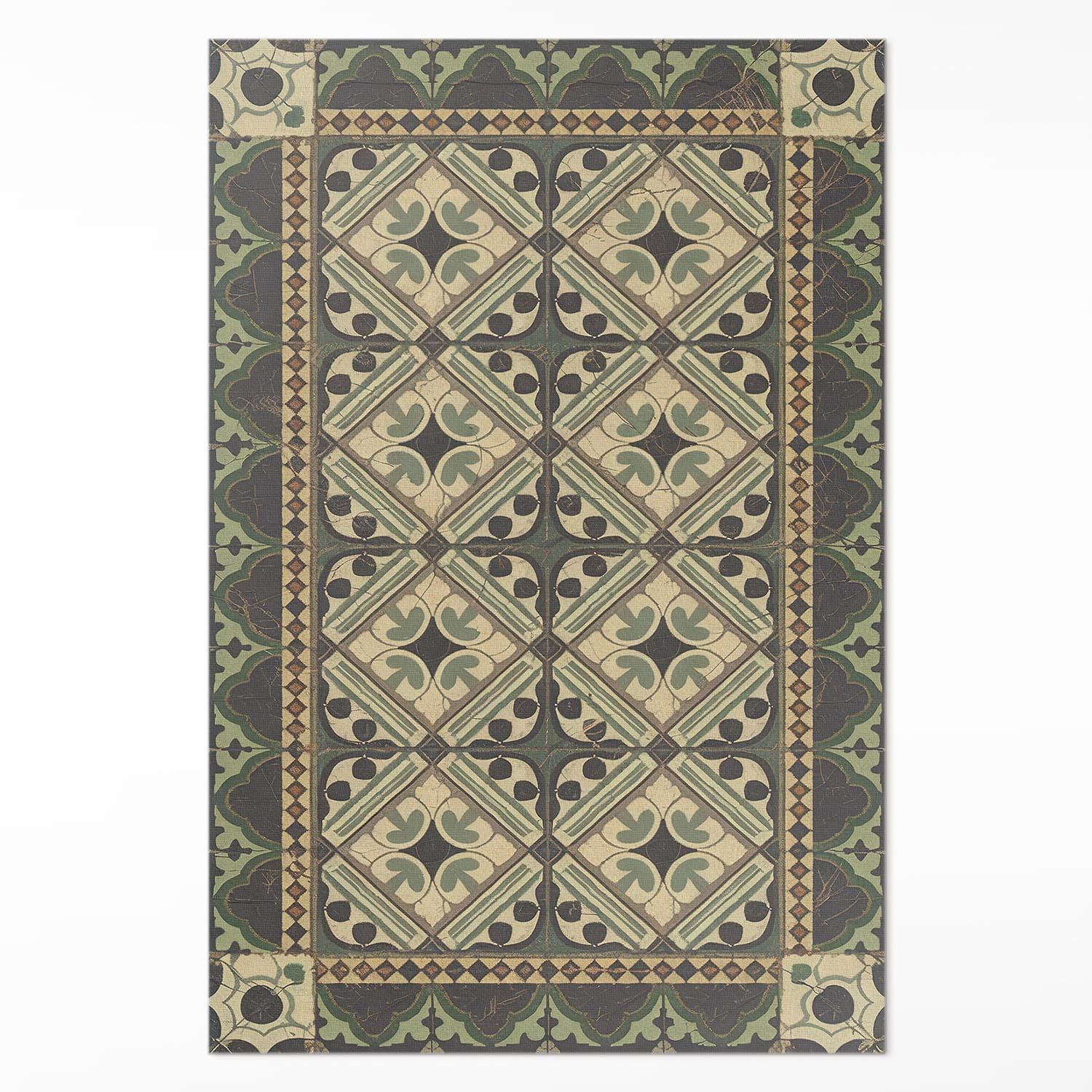 Tapis en vinyle 140x210 cm PVC pour salon cuisine et chambre à coucher Floorart