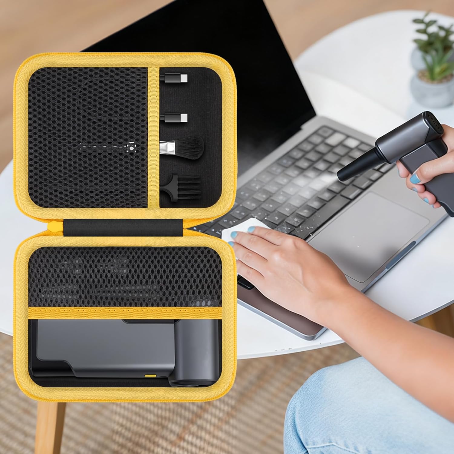 Aenllosi for Fanttik B10 Pro Max/B10 Pro Electric Air Duster Hard Case, Fanttik Compressed Air Duster Organizer (Case Only) - Image 7