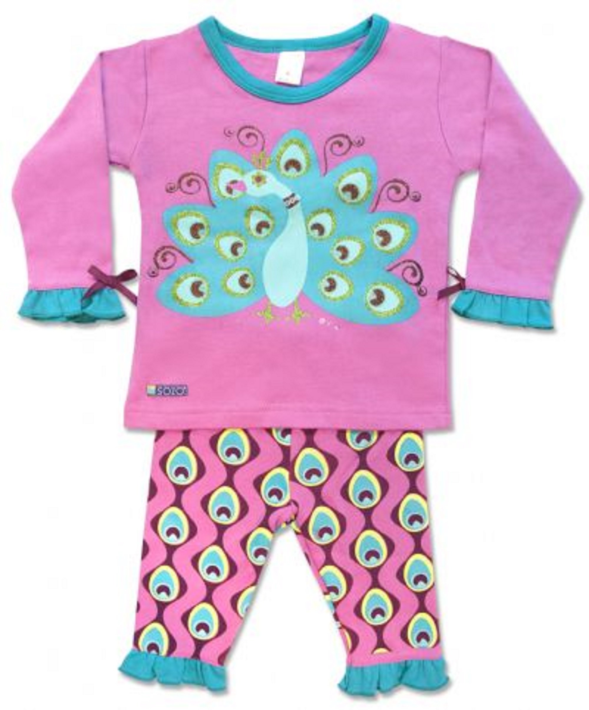 SozoBaby Girls' Peacock Playwear