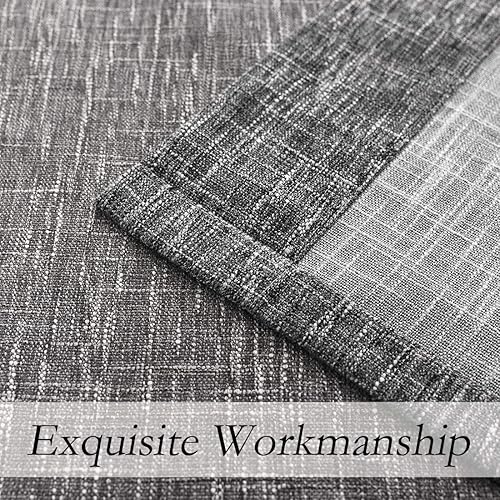 Miniatura 6 de Central Park Panel de cortina de lino con estampado degradado de lino en mezcla de rayón, pestaña trasera, bolsillo para barra, tratamiento para