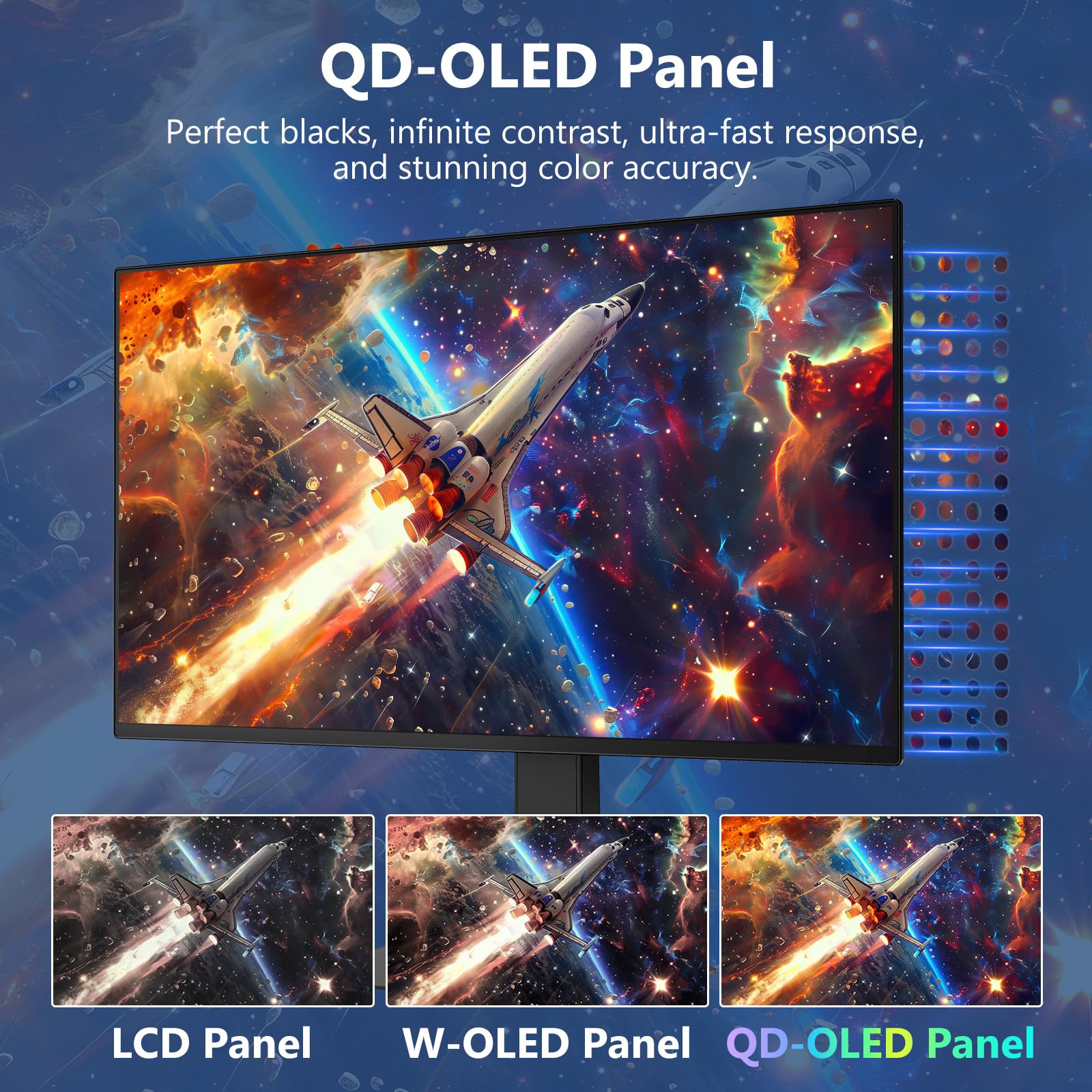 Amazon.com: Z-Edge 27 inch 1440P OLED Gaming Monitor, 2K QHD 240Hz