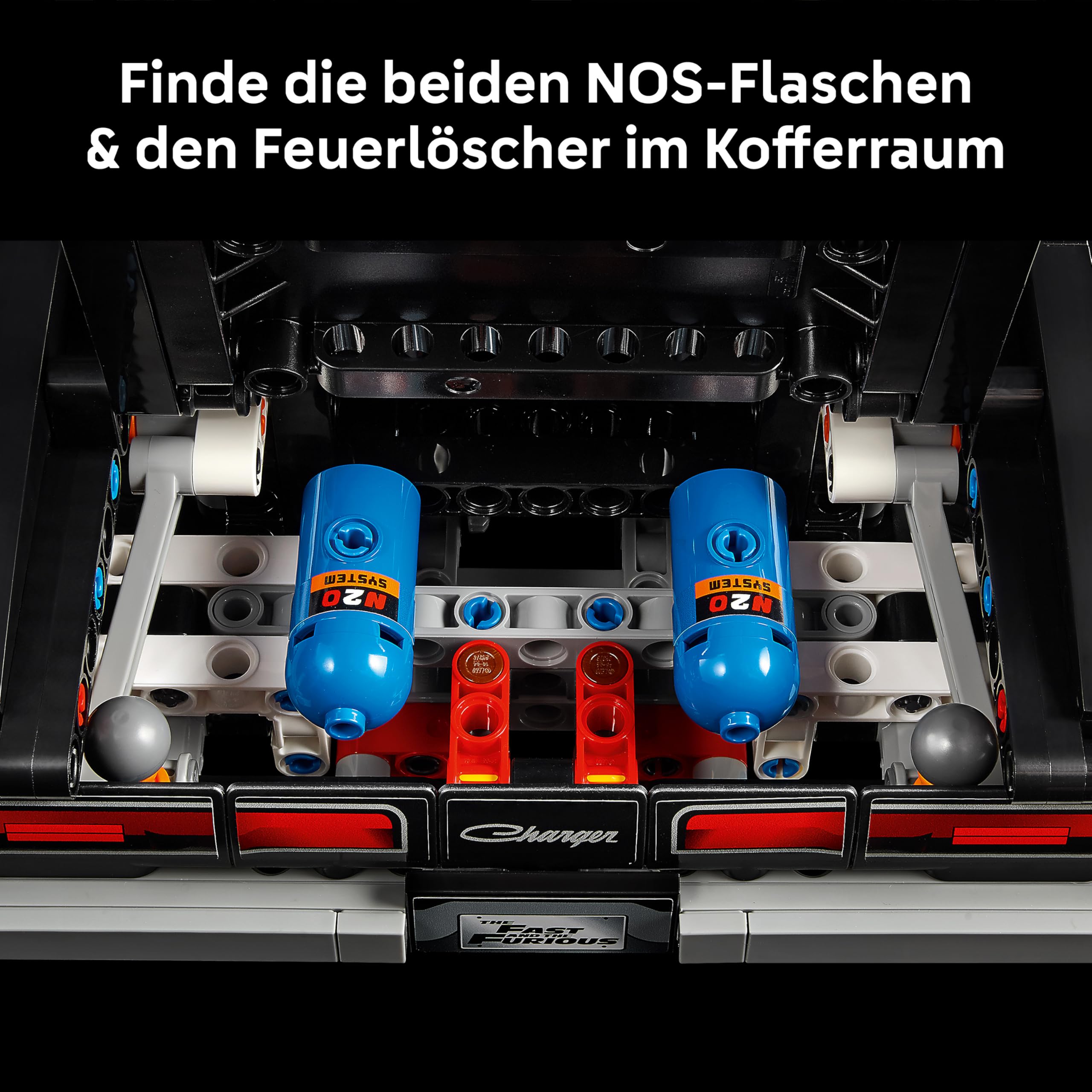 LEGO Technic Fast and Furious Dodge Charger R/T Auto - Modellbau Auto für Erwachsene - Sammlerset mit V8 Motor und Federung - Nostalgisches Geschenk für Filmfans - 42231