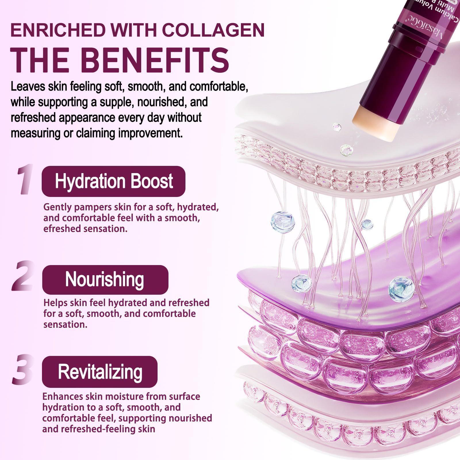 Calcium Volume Multi Balm, Stick Coreano Viso Antirughe, Crema di Calcio Anti-invecchiamento, Anti-caduci, anti rughe, adatto per gli occhi, il viso, il collo
