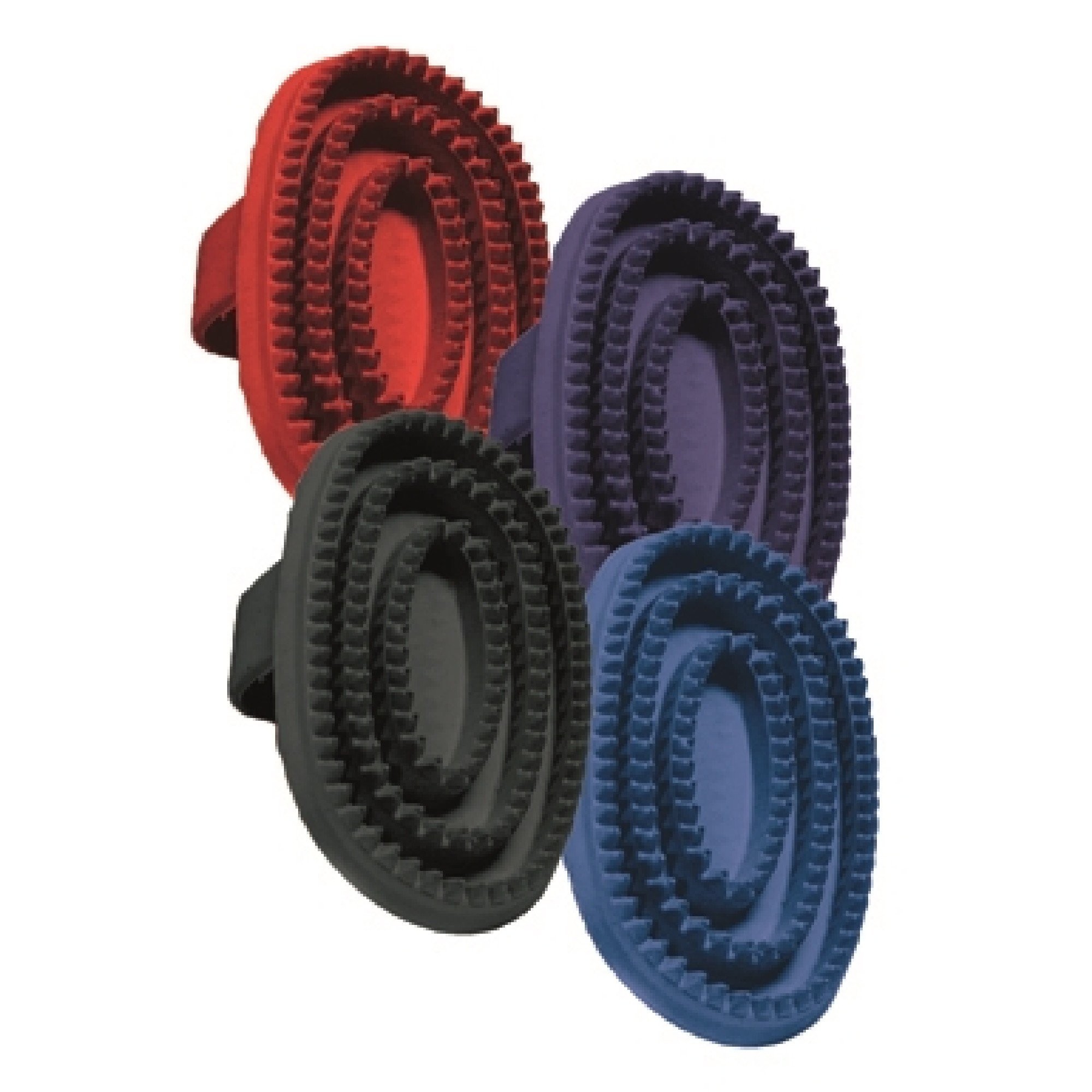 StableKit Rubber Curry Comb (One Size) (Purple)