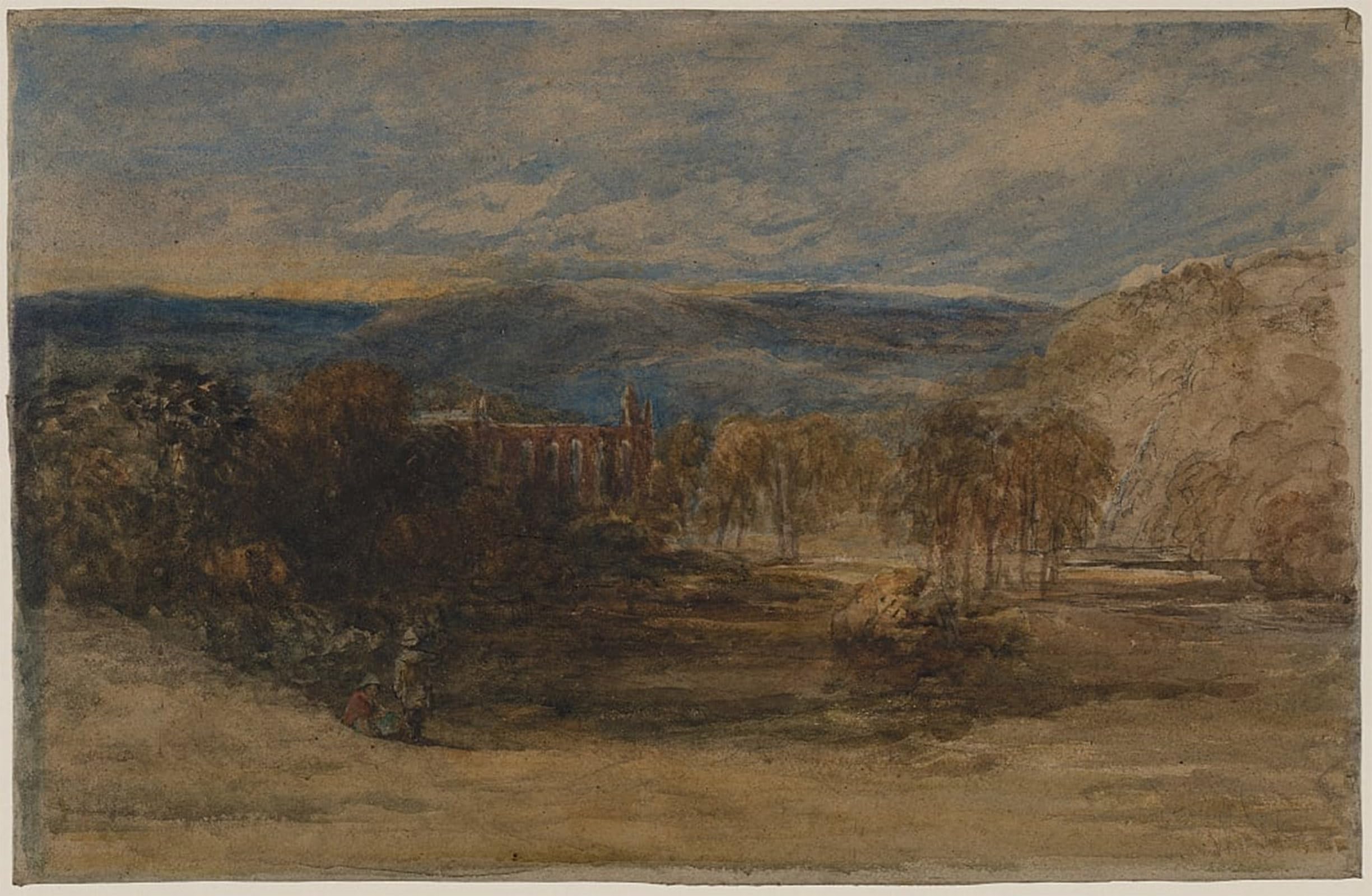 ARTXLXXBN Famous Painting Art Wall Decor Abstract Art Picture Bolton Abbeylate by David Cox Animal Pictures for Home Decor 60x90cm