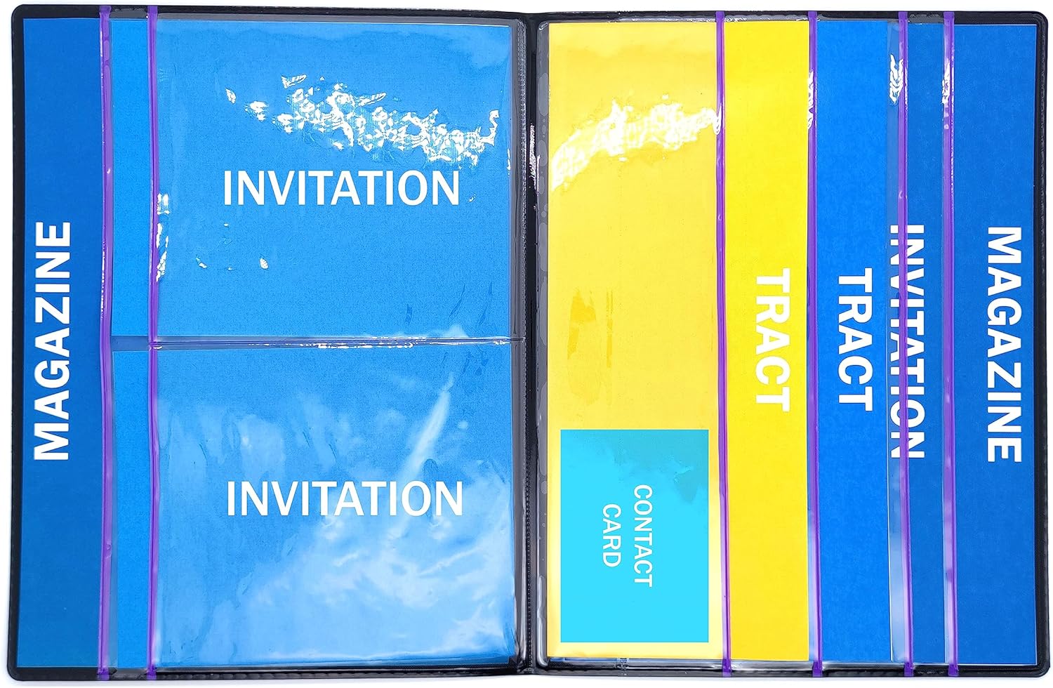 Ministry Organizer - Field Service Organizer - JW Magazine Holder - Field Service Portfolio - Pioneer (Purple)