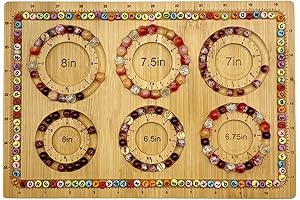 Petoysoso Bamboo Bead Boards for Jewelry Making, Bedeck Your Bracelets with Opulence