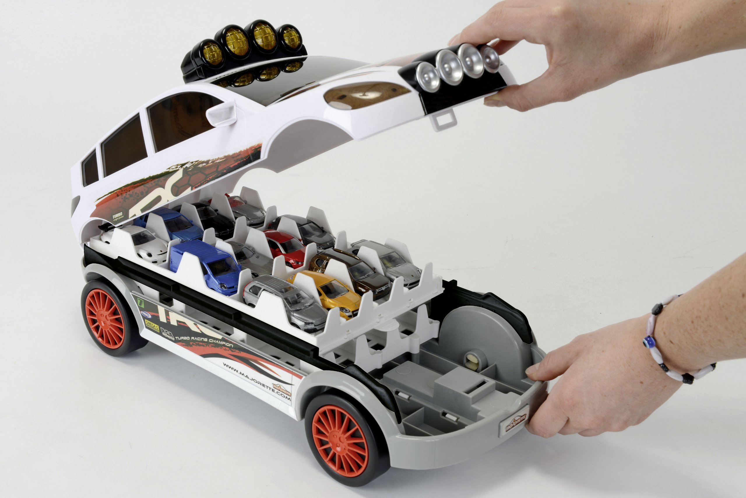 Simba 212088200 - Mojorette Racing Big Car Luci Suoni Porta-Modellini