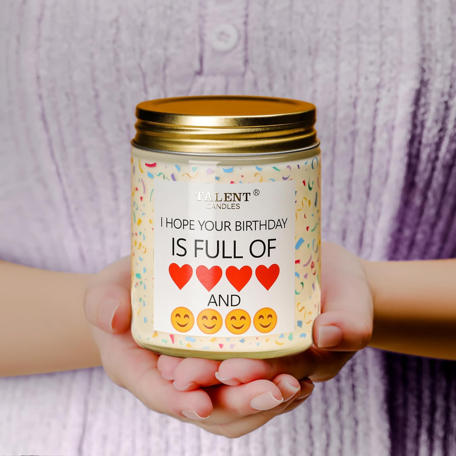 Happy Birthday Candle| Birthday Gifts for Women Girls Best Friend | Birthday Candles Gifts Ideas | Pear & White Jasmine Scented Candles - Image 7