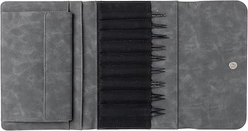 Miniatura 8 de Knit Picks Options Juego de agujas de tejer intercambiables de madera con estuche y marcadores de puntada (morado real)