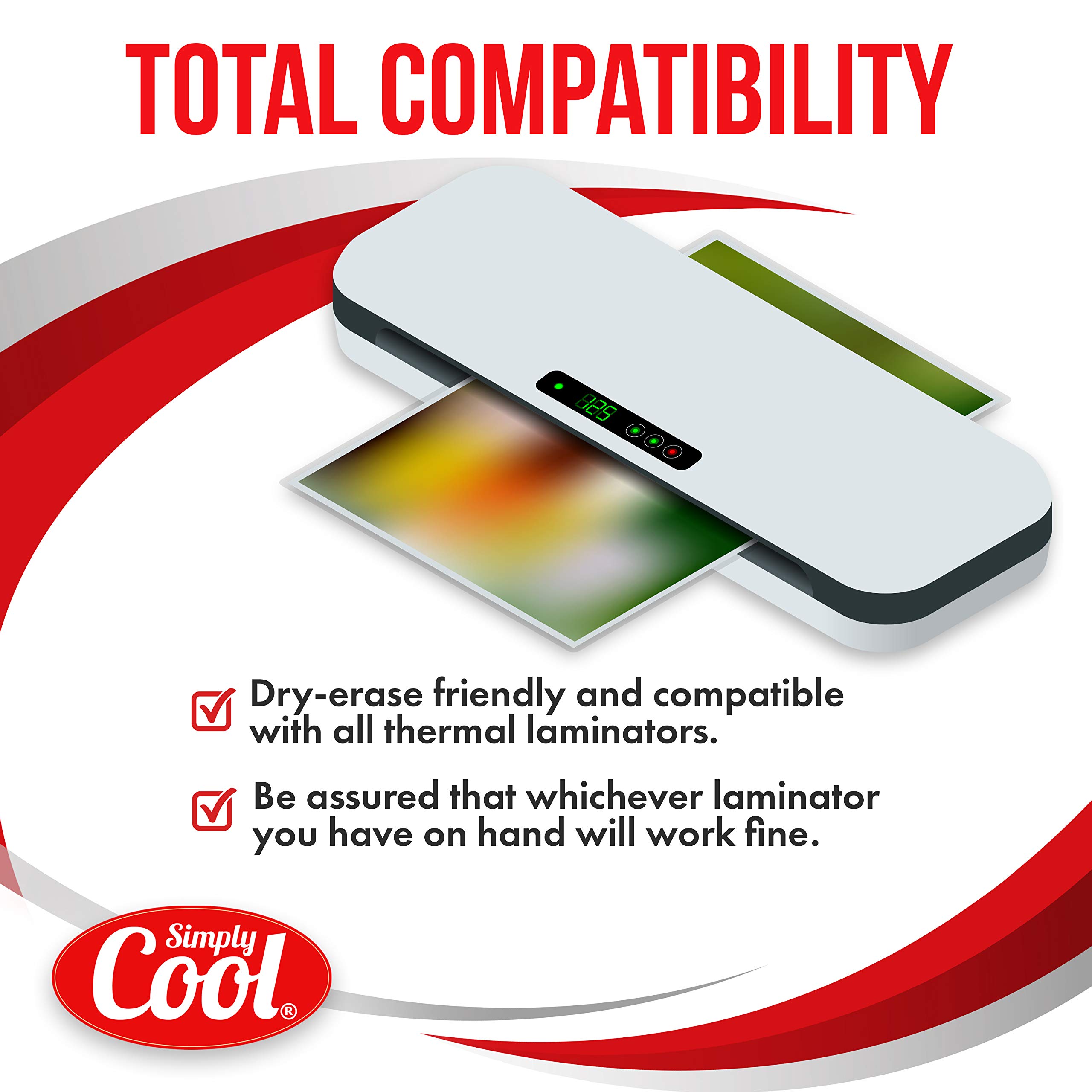 5MIL Thermal Laminating Pouches (150 Count) Letter, Photo, Card