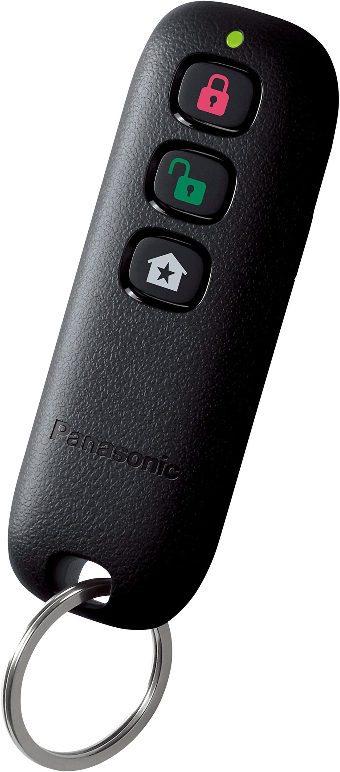 Panasonic Smart Home KX-HNK102EXB Keychain, arm and Disarm Your Smart Home remotely, Customisable Button, Black