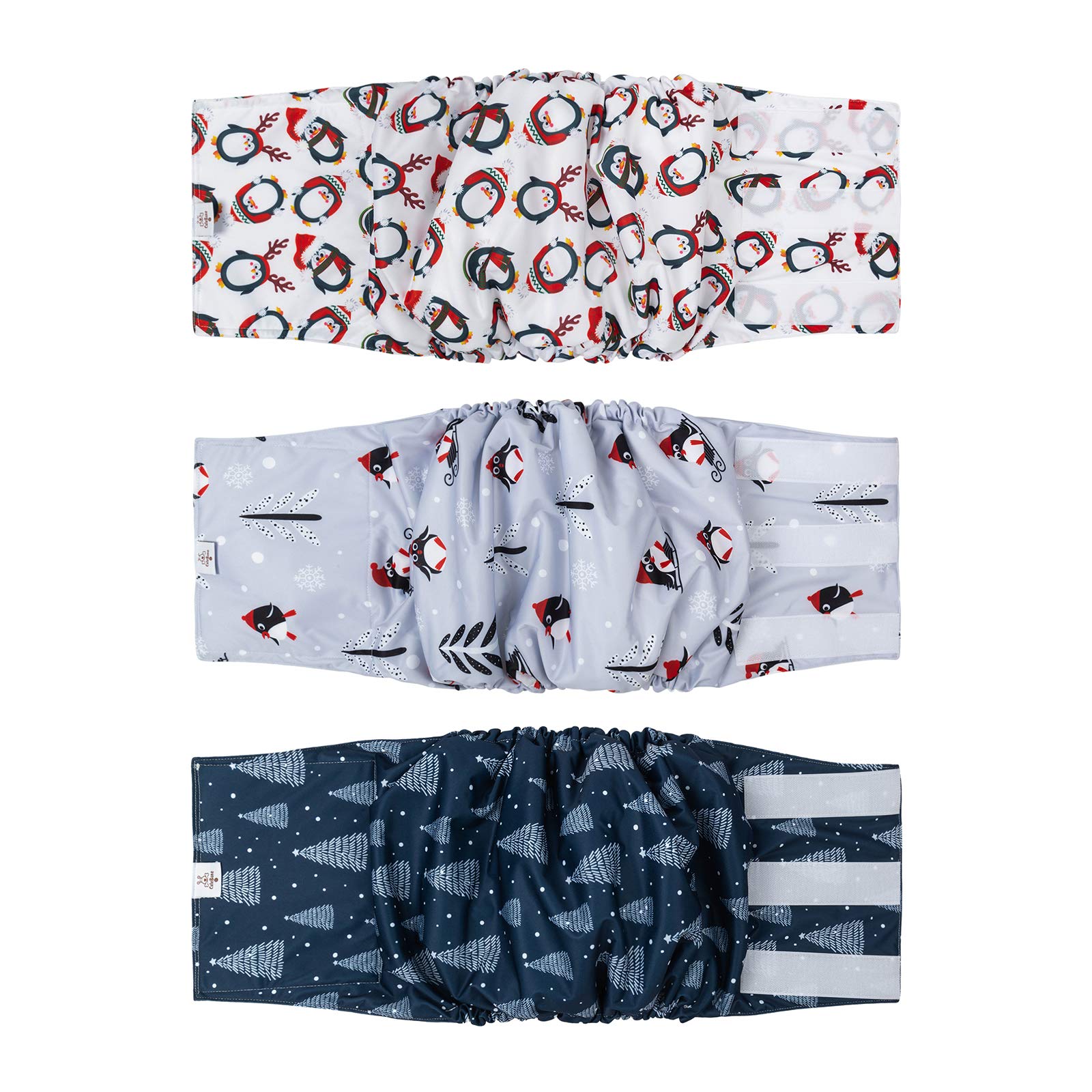 CuteBone Christmas Belly Bands for Dogs Male XL DM16XL — image 1