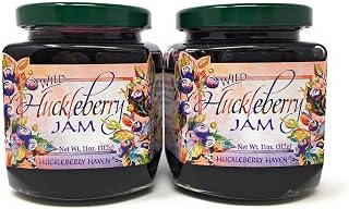 Huckleberry Haven Wild Montana Huckleberry Jam & Preserves 2-Pack - Authentic Gourmet Berry Spread