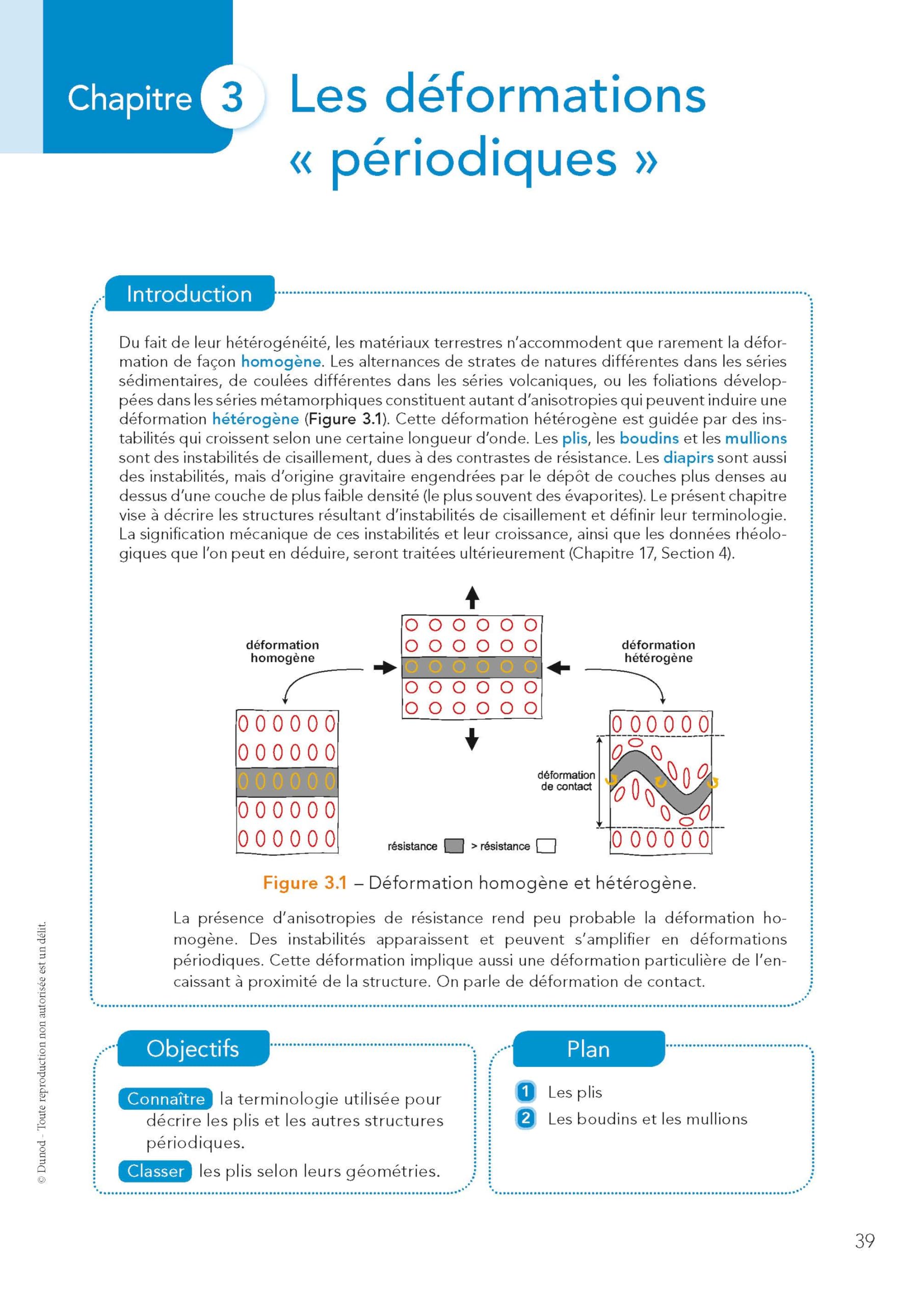 La déformation des roches: De l'analyse structurale à la mécanique de la lithosphère