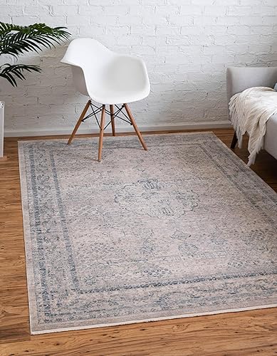 Rugs.com Noble Collection - Alfombra mediana de 2 pies 2 pulgadas x 3 pies, color marfil, perfecta para entradas, cocinas, rincones de desayuno,