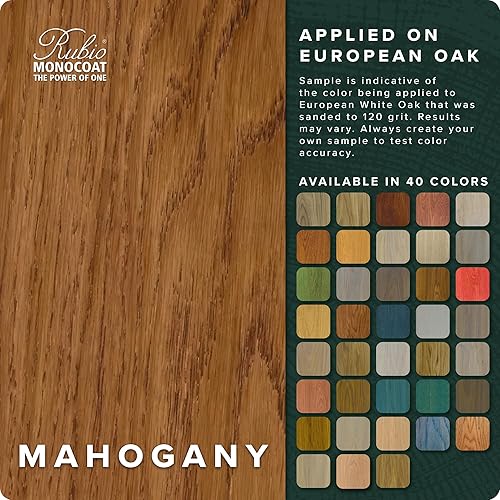 Miniatura 2 de Rubio Monocoat Oil Plus 2C, 44 onzas, caoba