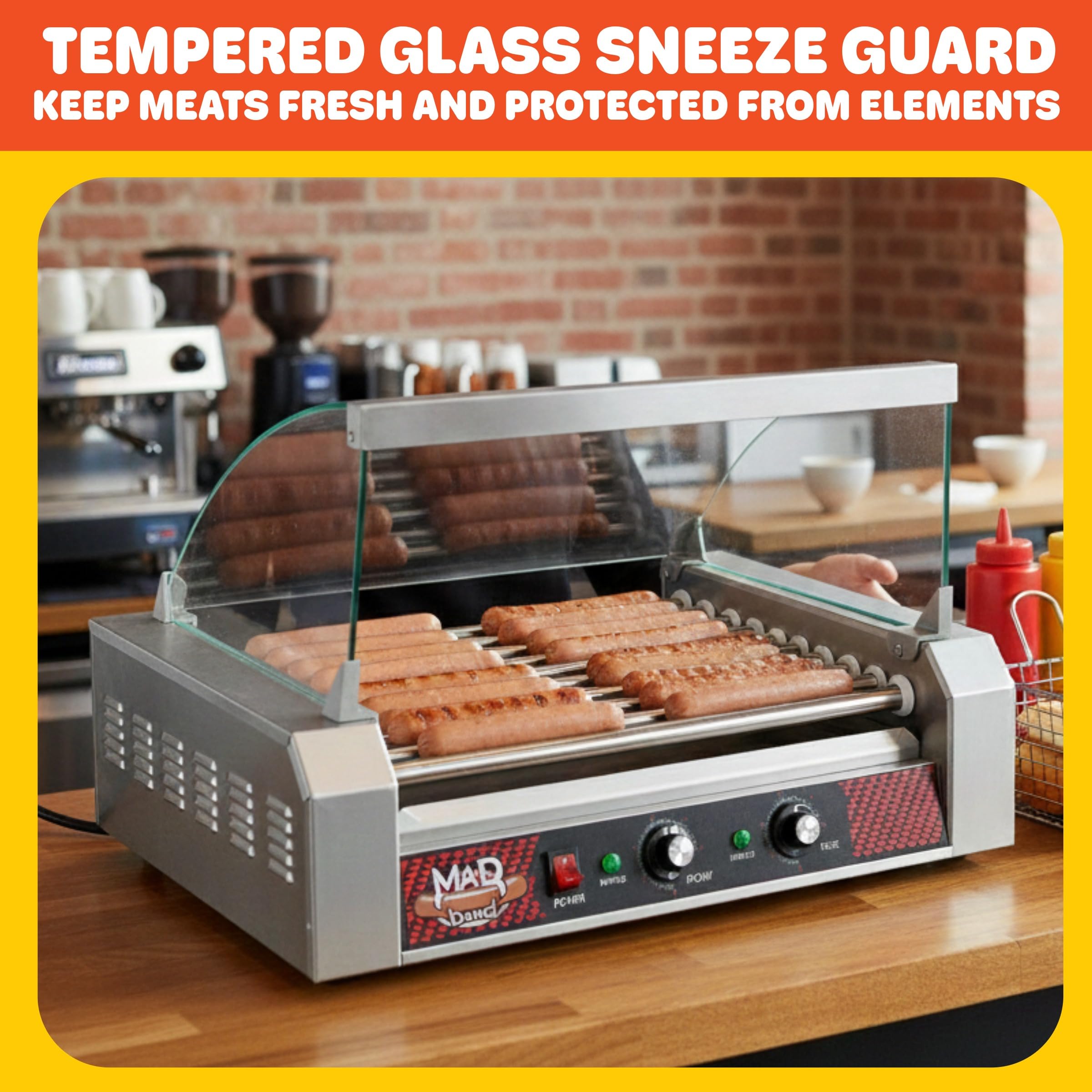 Amazon.com: Great Northern Popcorn Hotdog Roller Cover | Tempered