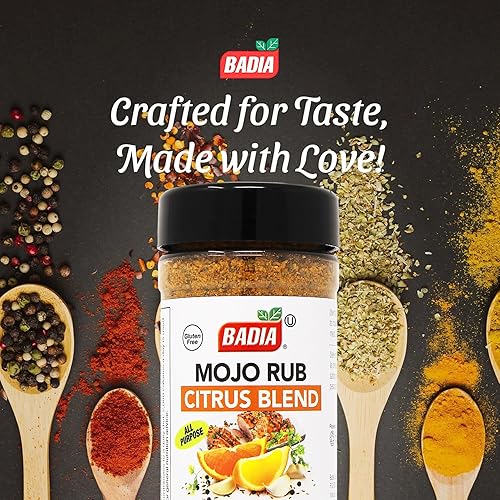Vista 2 de Badia Mojo Rub Citrus Blend 5 onzas – Condimento picante de ajo y cítricos para adobo – Bali seco inspirado en latín con naranja, limón y lima