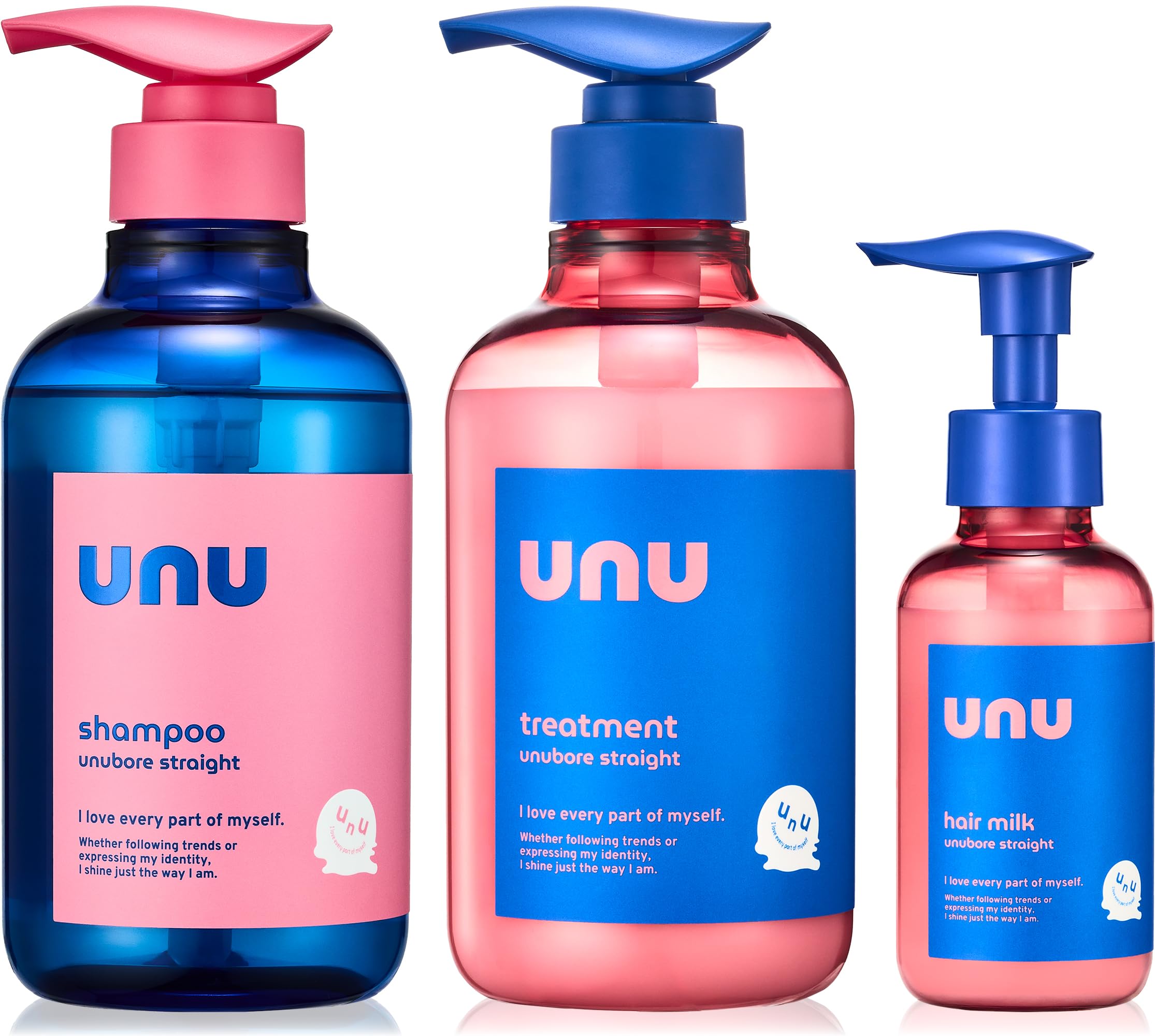unu(ウヌ) ウヌボレストレート シャンプー ヘアトリートメント ヘアミルク…