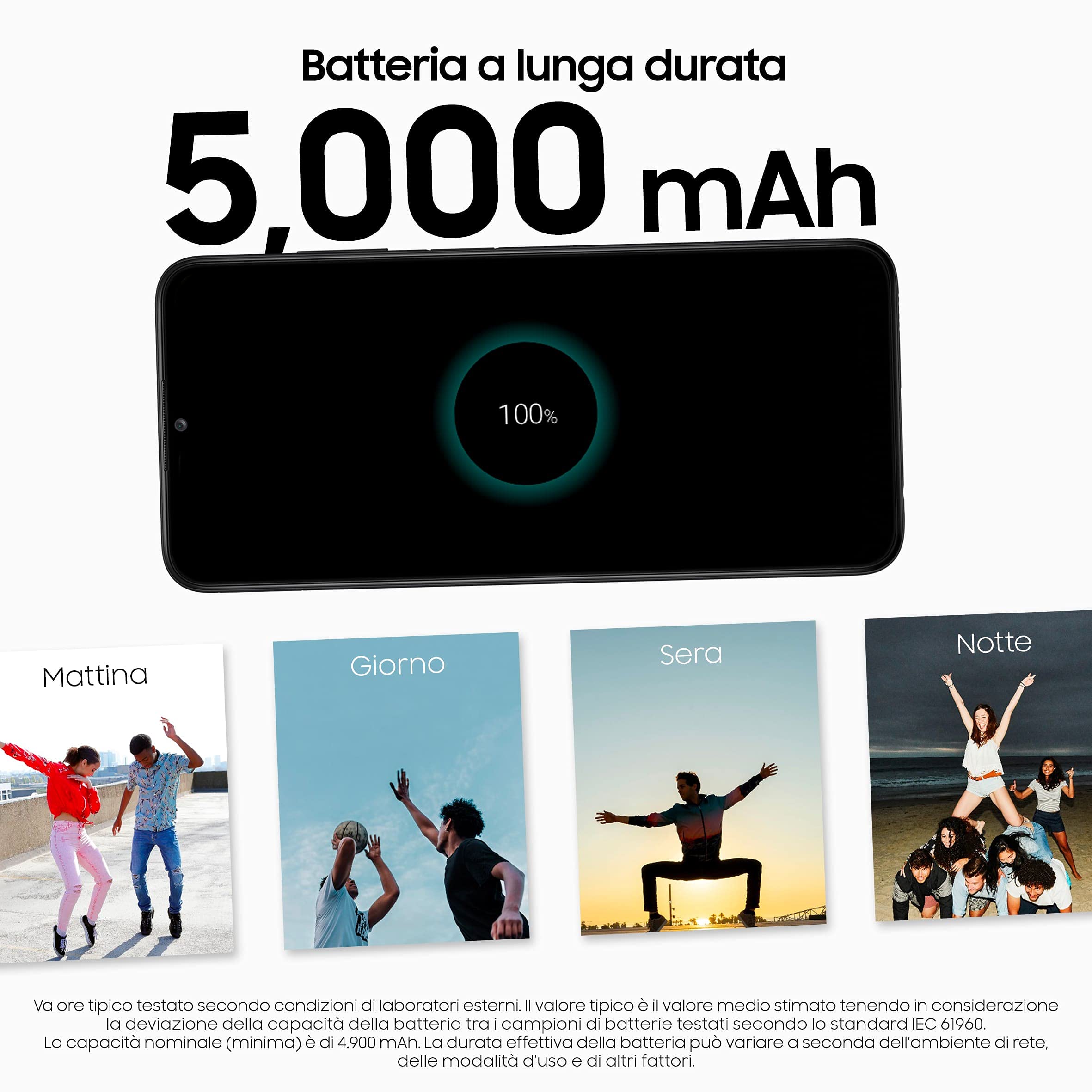Samsung Galaxy A03s Smartphone Android, Display Infinity-V HD+ da 6,5 Pollici, 3 GB di RAM e 32 GB di Memoria Interna Espandibile, Batteria da 5.000 mAh, Nero [Versione Italiana] (Ricondizionato)