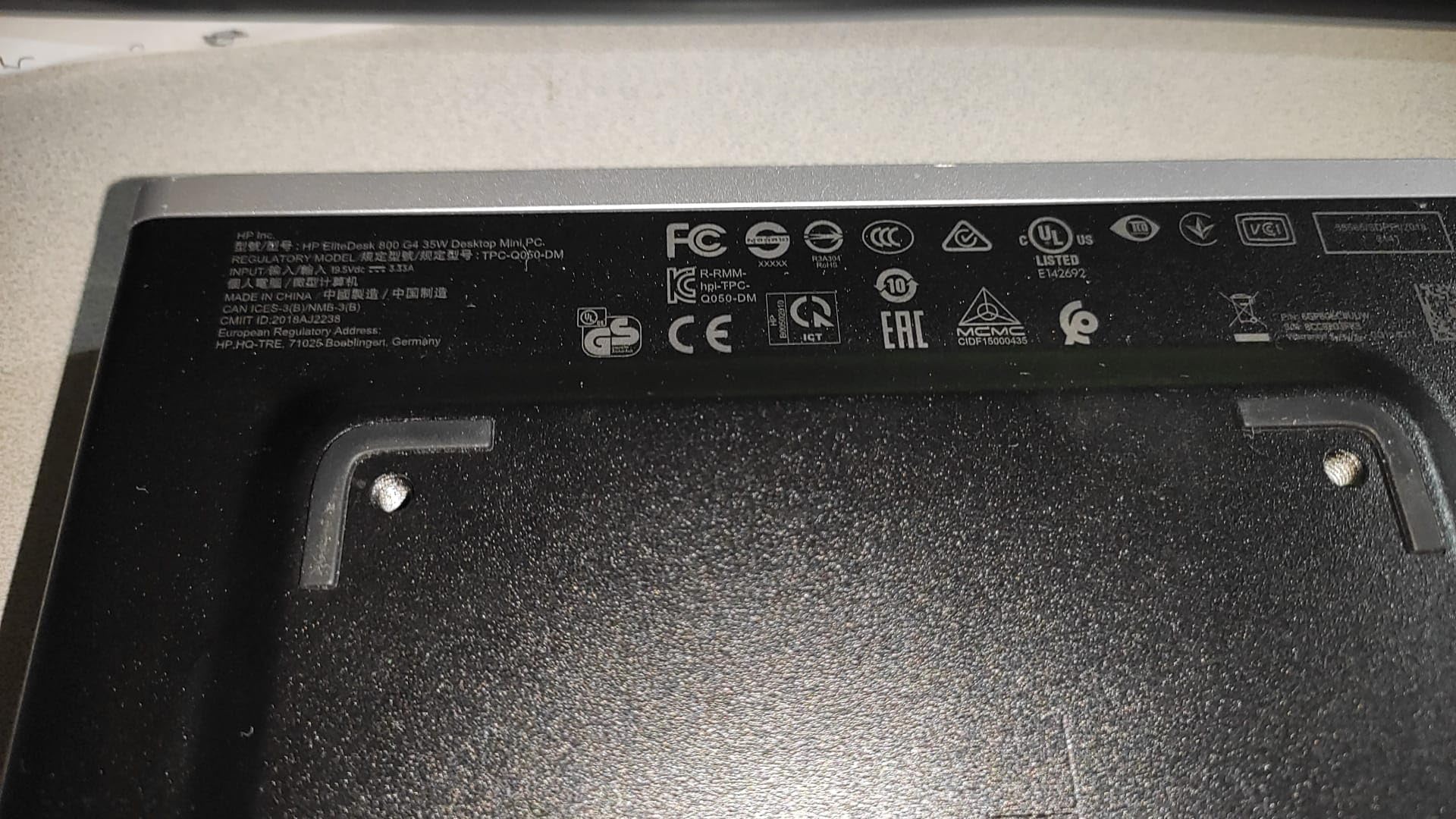 HP EliteDesk 800 G4, Mini Pc Computer Fisso, Intel Core i5-8500T, 8Gb Ram SSD 256Gb, Windows 11 Pro (Ricondizionato)
