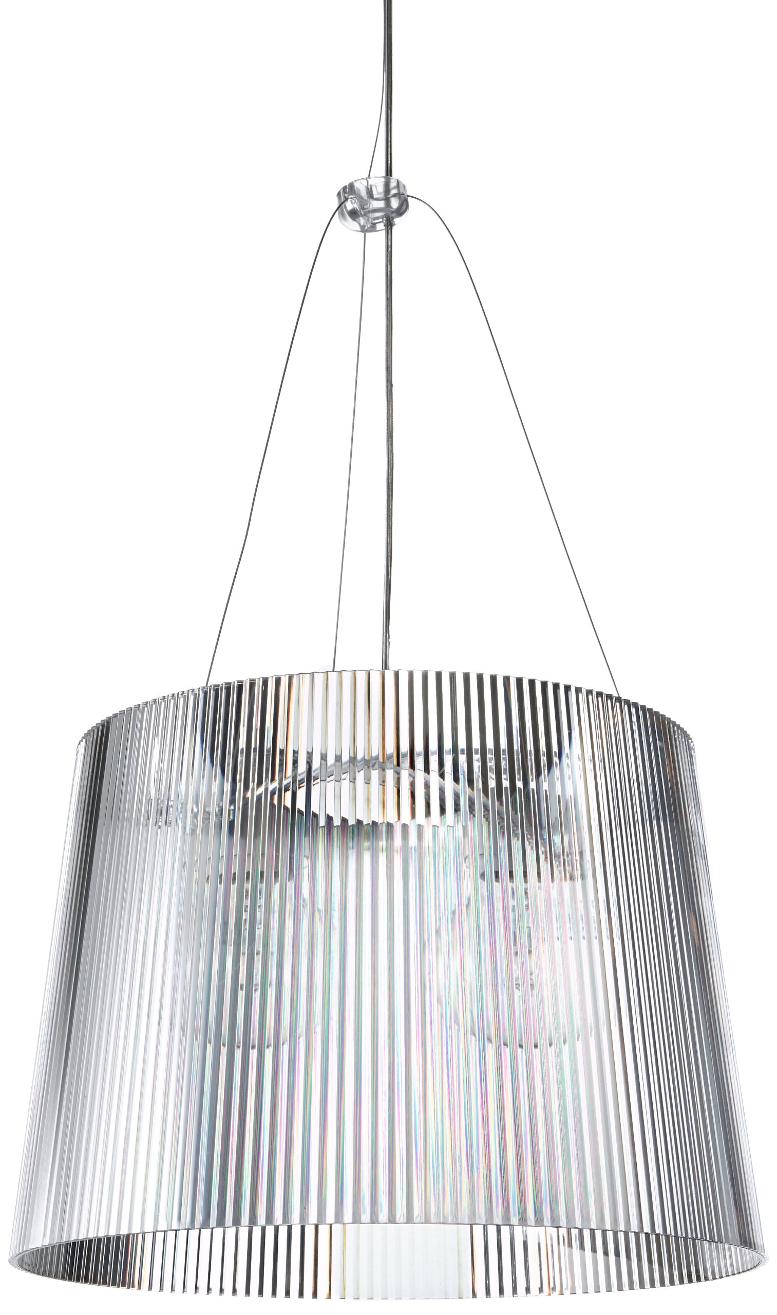 Wimin Pendelleuchte, 3-flammig, Retro-Design – Stoffschirme In Weiß/Braun/Schwarz, Max. 60 Watt, Höhe 97 Cm
