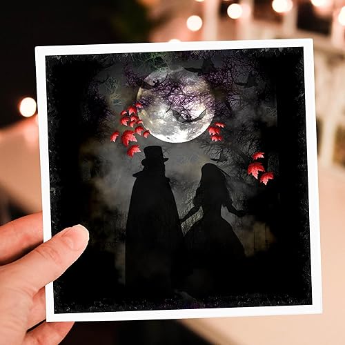 Miniatura 7 de 3dRose Romance gótico arte oscuro - Tarjetas de felicitación, 6 x 6 pulgadas, juego de 12 (gc_21484_2)