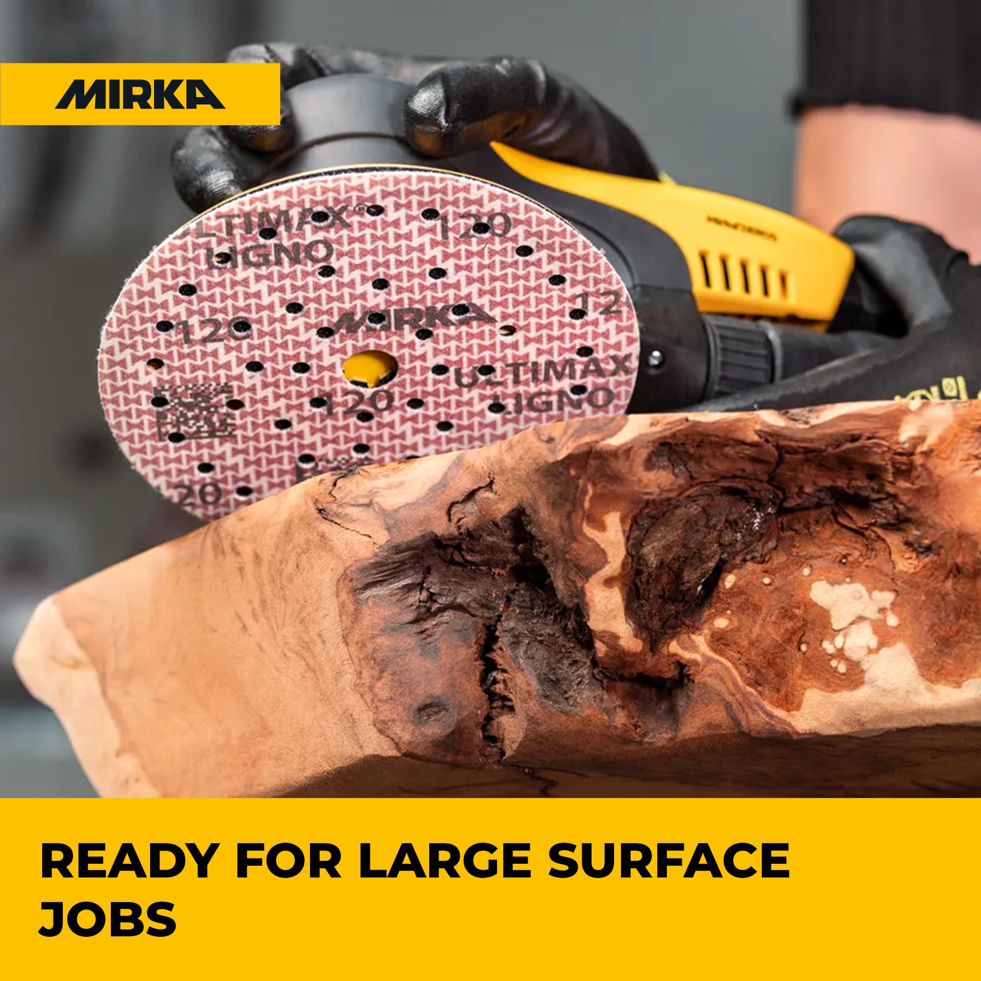Mirka Ultimax Ligno - Disco de lijado multiajuste de 6 pulgadas 120
