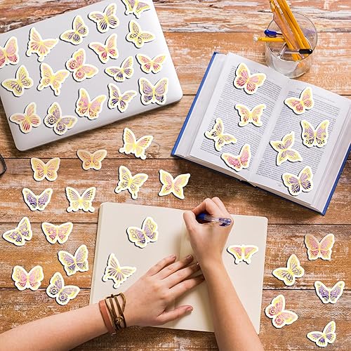 Miniatura 6 de TaoBary 40 marcapáginas magnéticos de mariposa, bonitos marcadores de página magnéticos, clips de página plegables a granel para estudiantes de