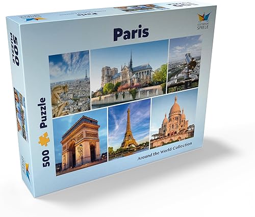 Miniatura 2 de Paris - Notre Dame, Torre Eiffel y Sacre Coeur - Rompecabezas prémium de 500 piezas para adultos