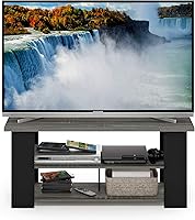 Vista 87 de Furinno Econ - Centro de entretenimiento con soporte para TV, color espresso