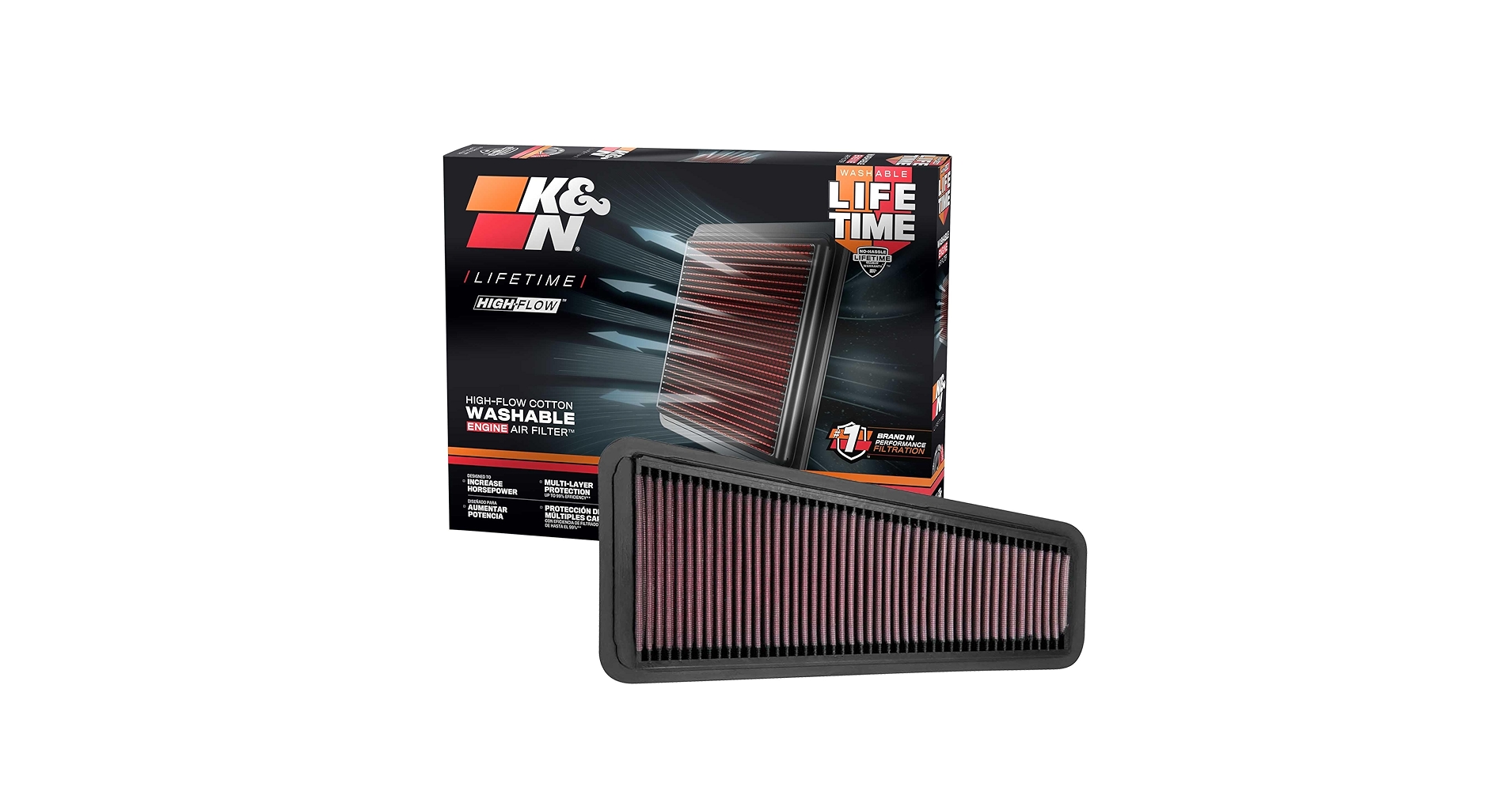 Amazon.com: K&N High-Flow Original Lifetime Engine Air