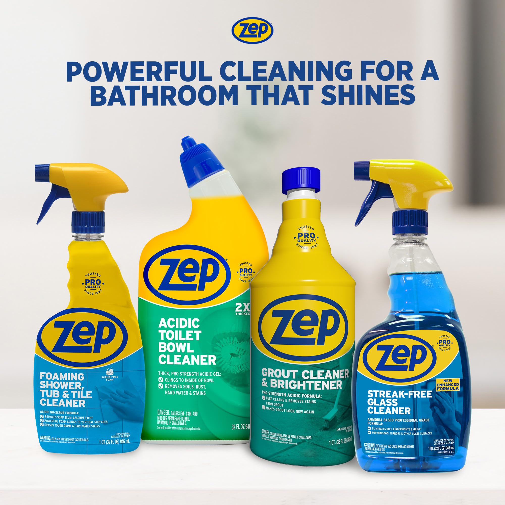 Zep Inc Limpiador de lechada Zep Zu104632 de 32 onzas