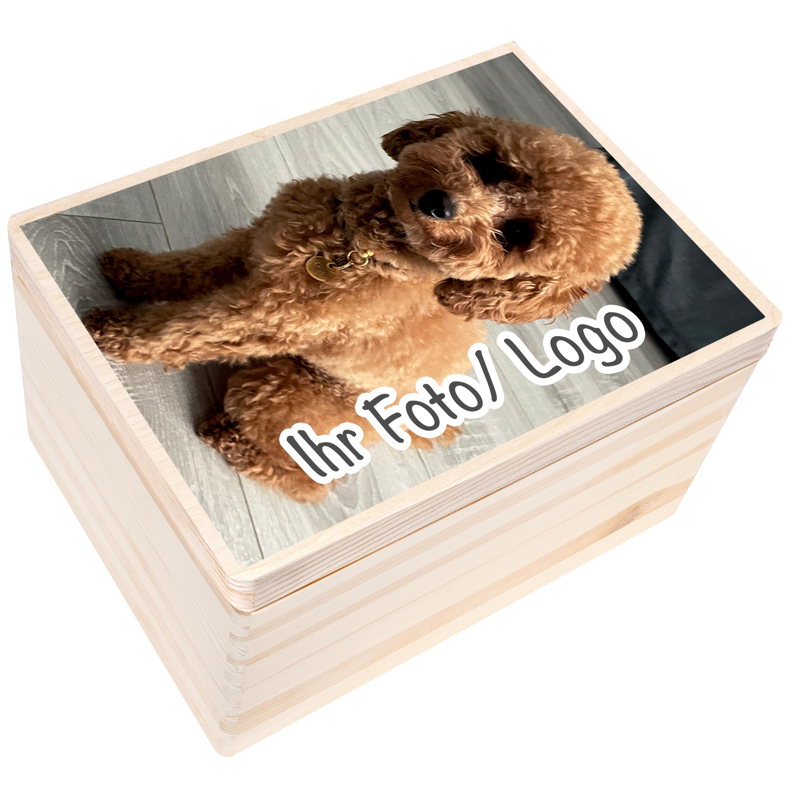 Creative Deco Personalised Any Photo Gifts for Women, Men, Girls or Boys | Unique Custom Gift Box for Him/Her | Customised Wooden Storage Box | Perfect as a Keepsake or Decoration