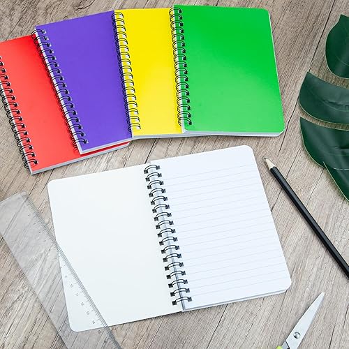 Miniatura 10 de Fantasyon Top Bound - Cuaderno de notas en espiral de 3 x 5 pulgadas para el hogar, oficina, universidad, escuela, papel rayado con rayas