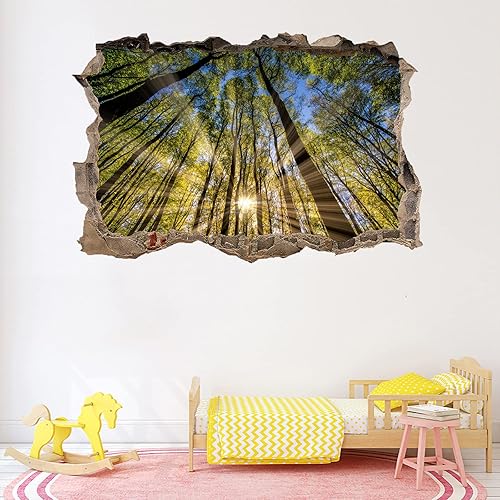 Miniatura 3 de Space 3D - Calcomanías decorativas de pared para decoración de pared con diseño de astronauta, calcomanías de vinilo extraíbles e impermeables,