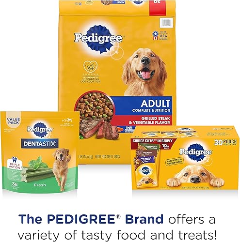 Miniatura 10 de Pedigree DENTASTIX Golosinas dentales para perros de juguetepequeños huesos dentales de sabor fresco, 49.24 onzas, paquete múltiple (204 golosinas)