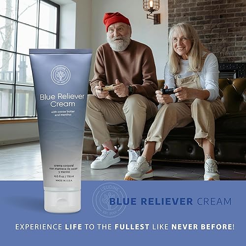 Miniatura 6 de L'EUDINE Blue Relief Cream  Terapia articular y muscular, crema corporal con manteca de cacao y mentol